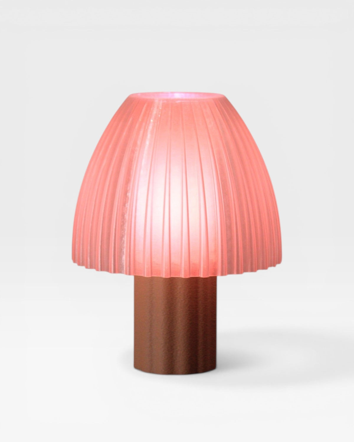 Lampe à poser Mirbola Terracotta, luminaire design fabriqué en France en impression 3D