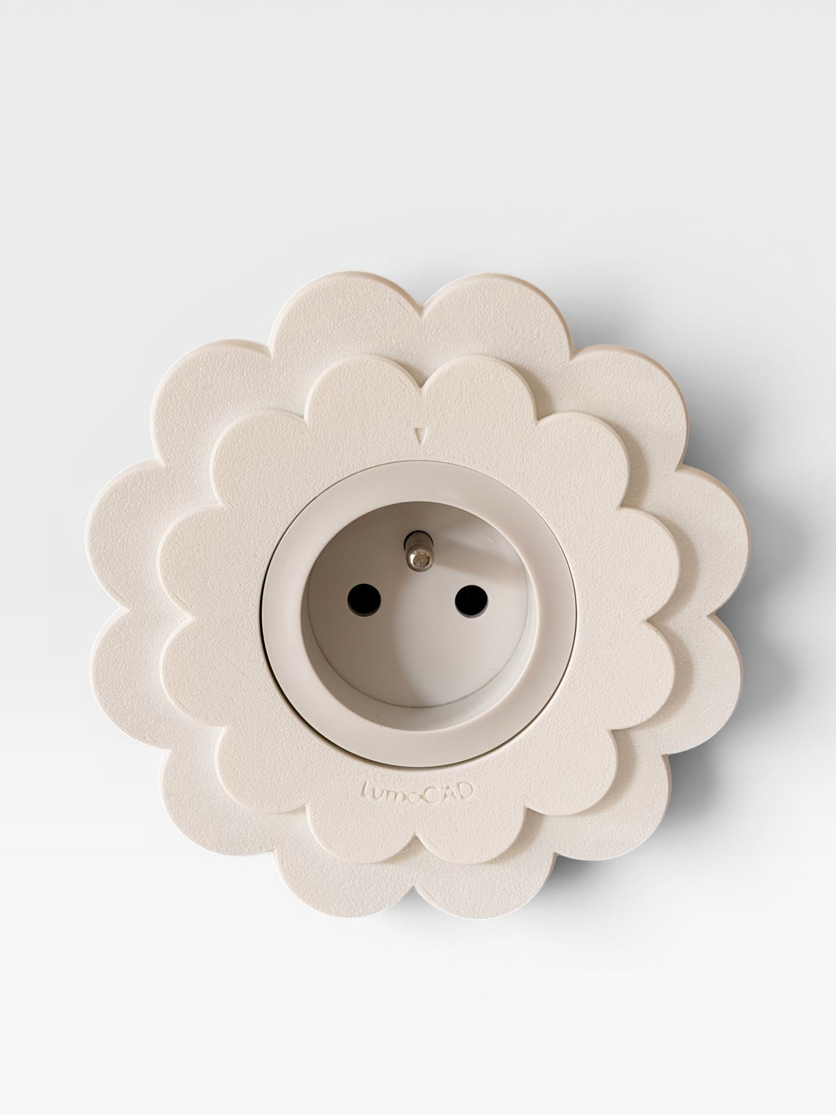 Cache prise Floa Blanc LumoCAD