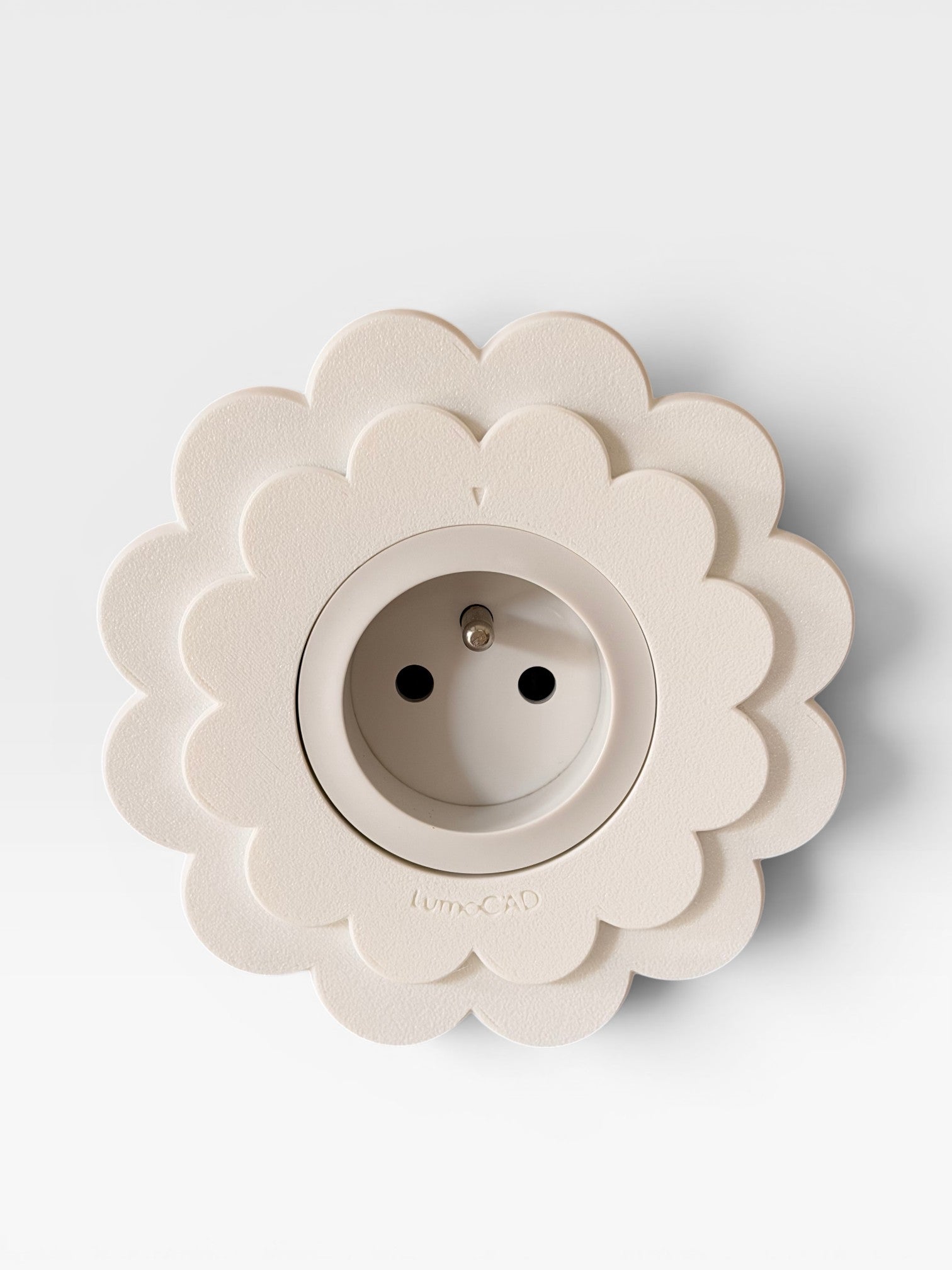 Cache prise Floa Blanc LumoCAD
