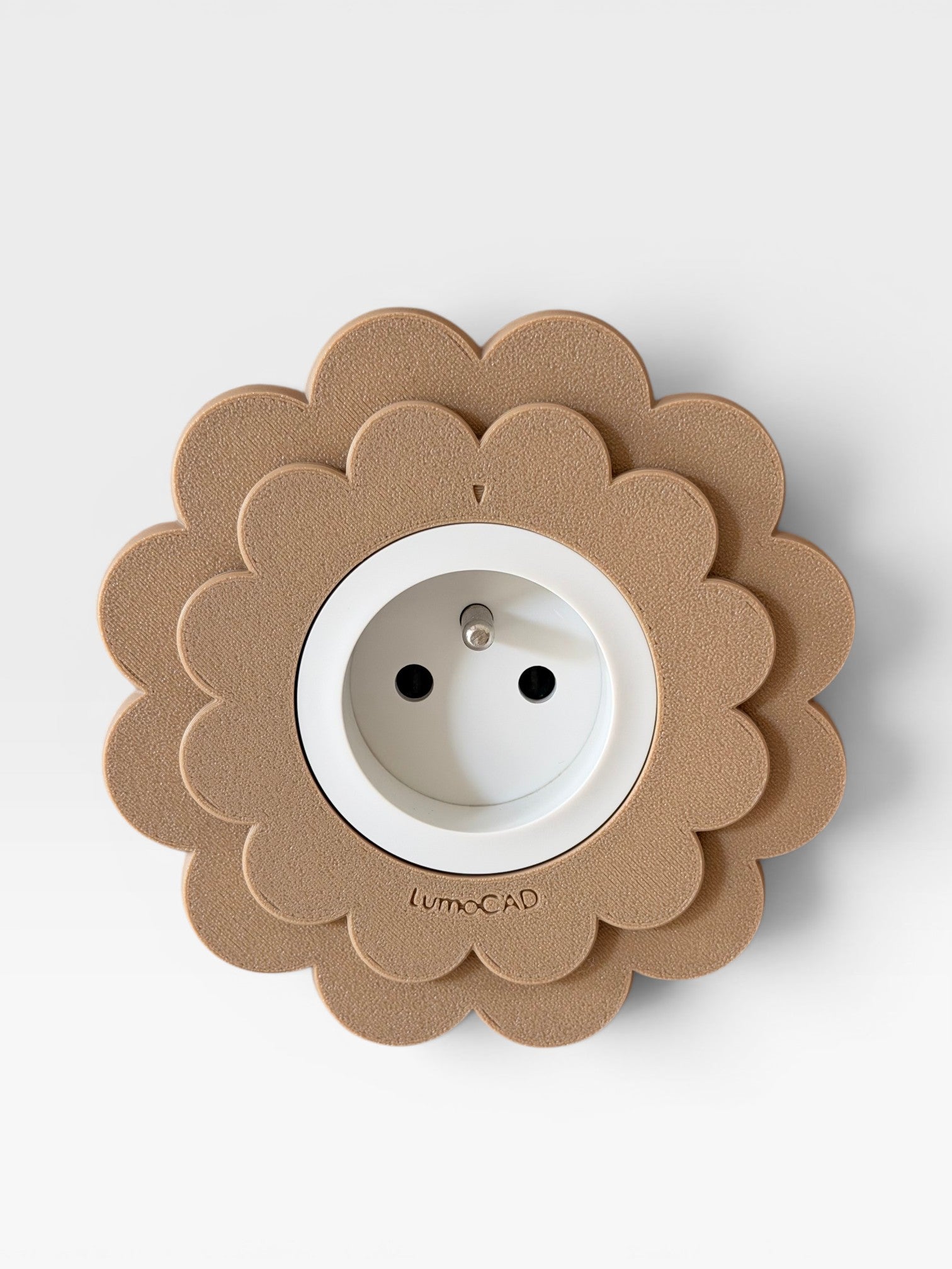Cache prise Floa Couleur bois LumoCAD