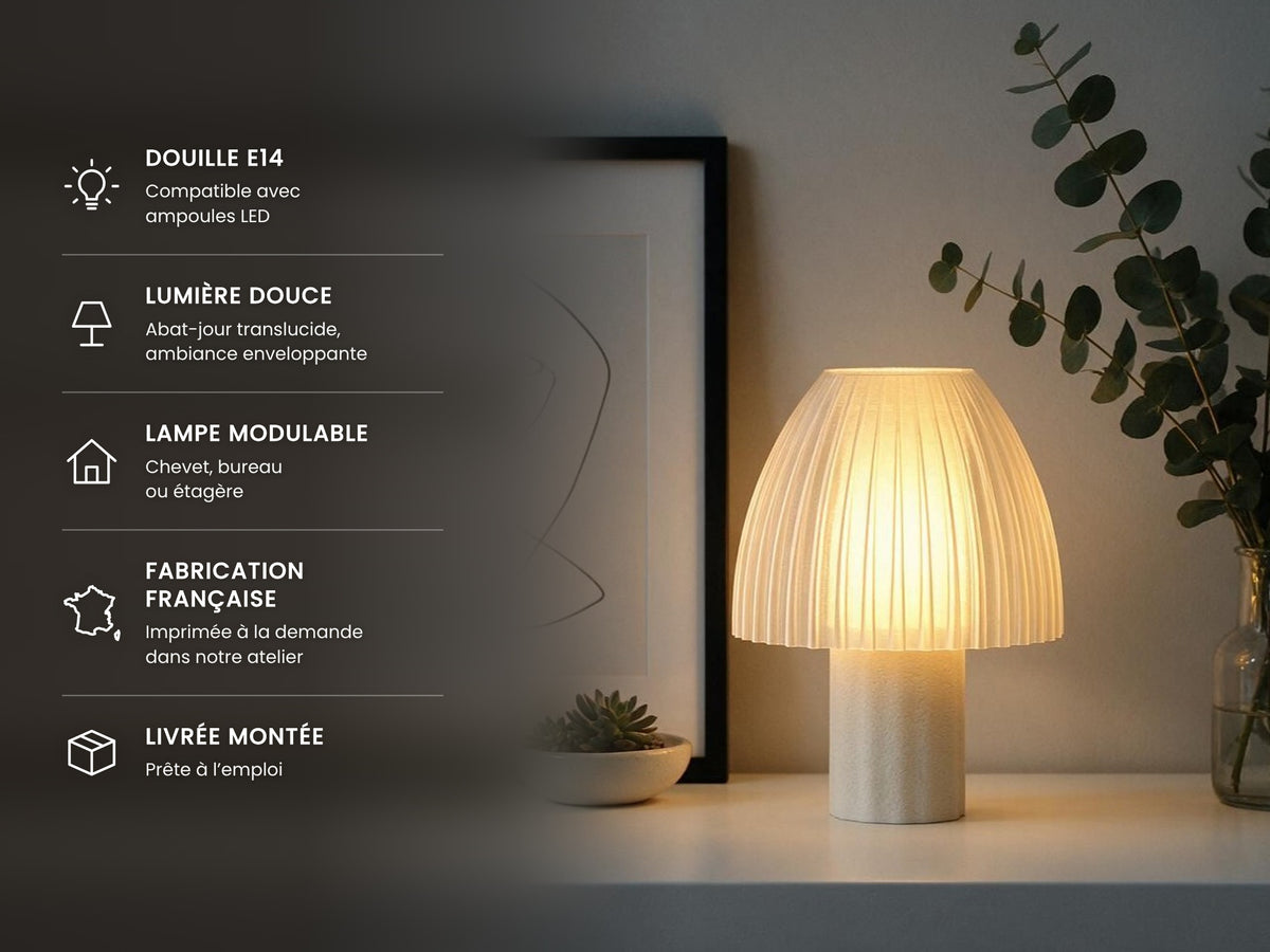 Lampe Mirbola Vanille LumoCAD