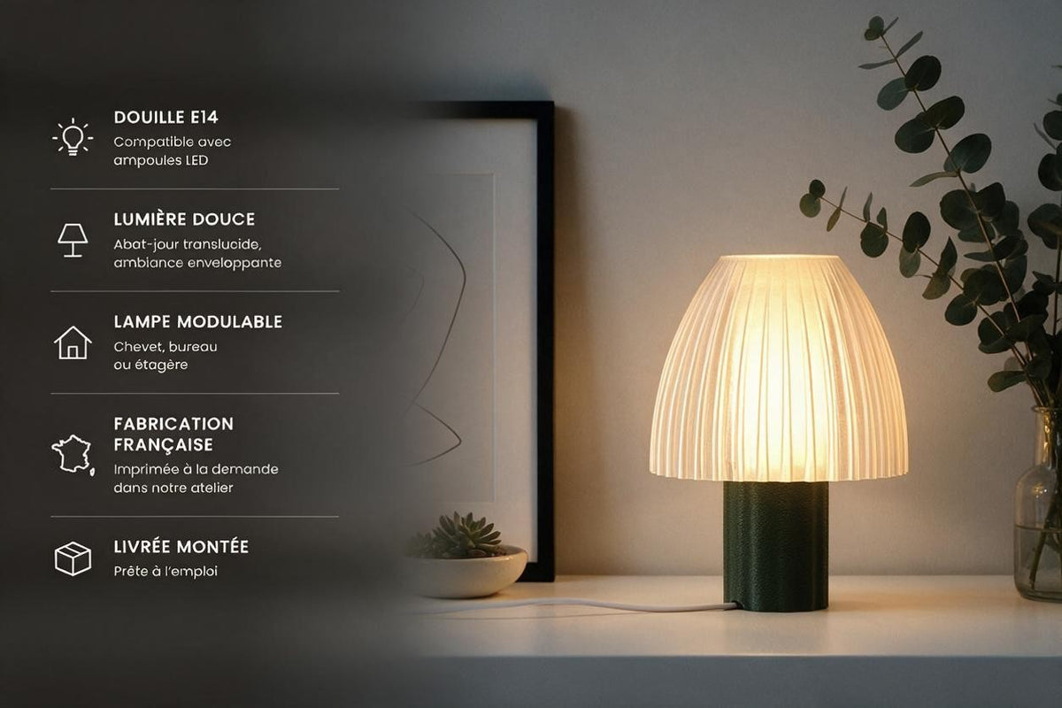 Lampe Mirbola Pistache LumoCAD