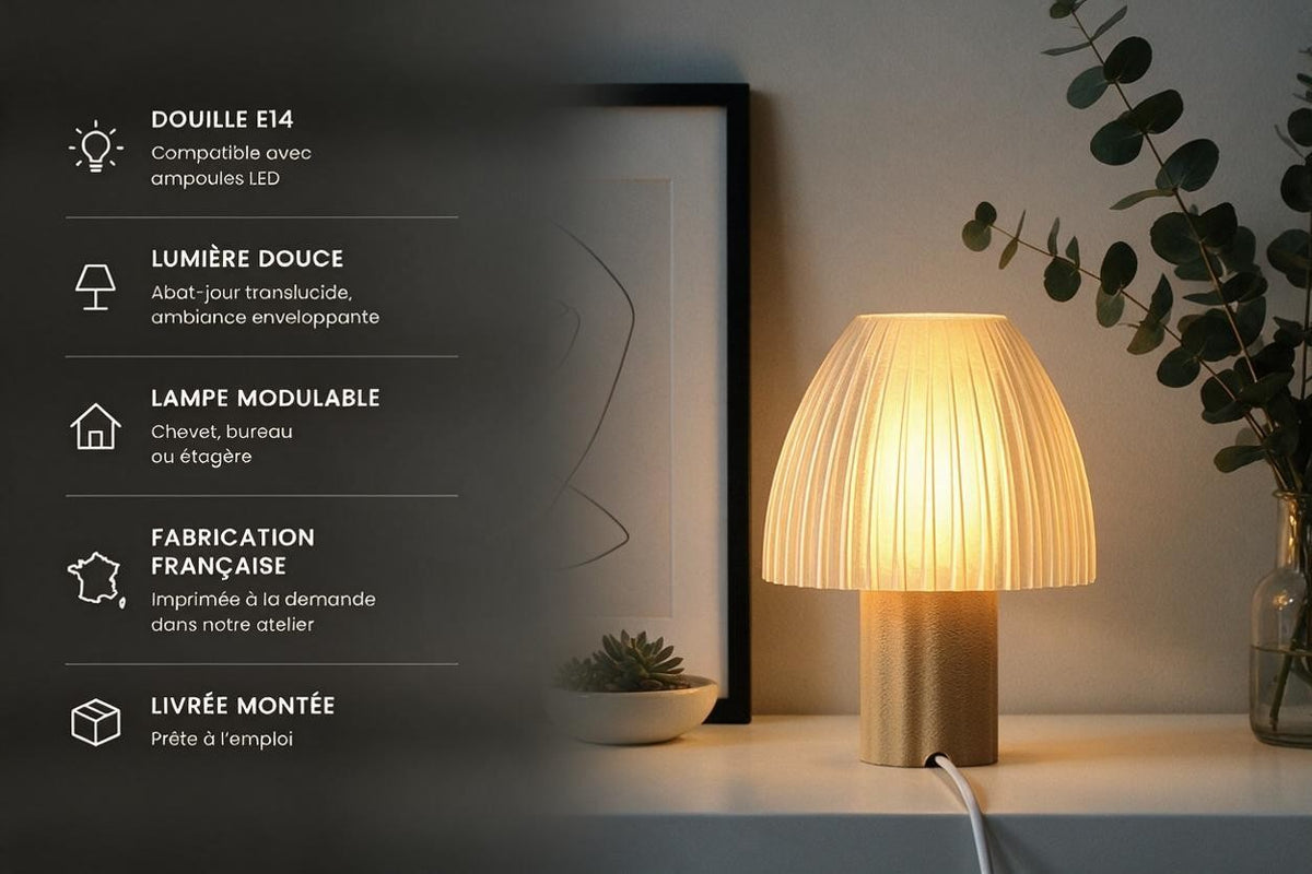 Lampe Mirbola Caramel LumoCAD